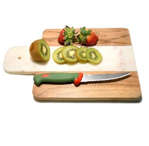 Plato redondo de mármol para quesos, bloques de cortar grises rectangulares, frutas y verduras naturales para tablas de cortar, disponibles a bajo costo - Product Image 4