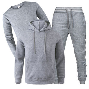Conjunto de sudadera con capucha y joggers vintage de gran tamaño para hombre, ropa de calle elegante de secado rápido para invierno, chándales transpirables y cómodos - Product Image 2