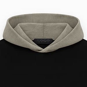 Sweat à capuche surdimensionné à double épaisseur avec poches latérales personnalisées et bordures élastiques aux poignets et à l'ourlet de la taille - Product Image 5