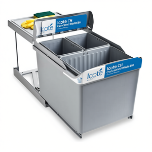 Contenedor de clasificación de residuos integrado Art. Contenedor de Basura Oculto Icote CH 517 para una Eliminación Conveniente - Product Image 2