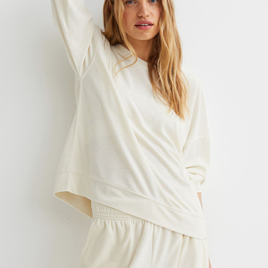 Sudaderas de estilo urbano para mujer, manga larga, ropa de gimnasio, algodón, sudadera para mujer - Product Image 2