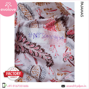 100% algodón señoras de longitud completa solo Jersey pijama pantalón de alta calidad Color blanco ropa de dormir uso doméstico verano ropa de noche mujeres - Product Image 5