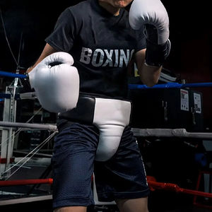 Protège-entrejambe de boxe, Jiu Jitsu, MMA, coque respirante légère unisexe avec logo frontal - Product Image 6