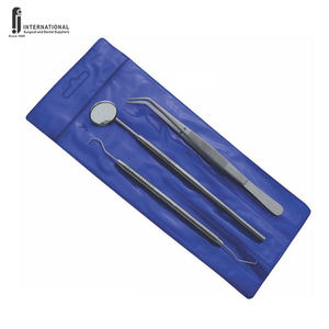 Ensemble d'examen dentaire en acier inoxydable de qualité supérieure, kit de diagnostic 3 pièces, réutilisable, ergonomique, manuel, classe I - Product Image 5