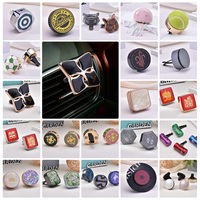 Diffuseur d'air pour voiture au design coloré, en gel, avec support en cuir, pour grille d'aération, en forme de canettes mignonnes, pour appareil photo, à suspendre, petit flacon, ballon de football