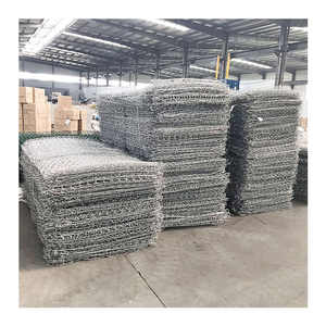 Caisse <span class=keywords><strong>gabion</strong></span> carrée en treillis métallique galvanisé 2m x 1m x 1m avec ouverture de 80x100mm <span class=keywords><strong>pour</strong></span> cage - Product Image 4