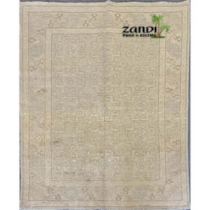 มือผูกหนึ่งในพรม peshwar และ Khotan 4'10x6'6 Pes_Kho_02 - Product Image 1