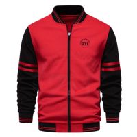 Blouson universitaire OEM personnalisé grande taille à manches longues pour homme, 100 % laine, dernière collection, uni, devant vierge, un seul bouton, hiver, respirant