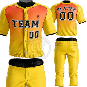 Uniforme de béisbol para hombre superventas, uniforme de béisbol con logotipo personalizado, uniforme de béisbol para equipo - Product Image 6
