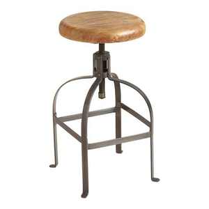 Tabouret de bar en métal populaire européen avec repose-pieds, siège en cuir, chaise de bar pour bar à domicile, salle à manger, sous-sol, chambre, atelier pour bars - Product Image 3