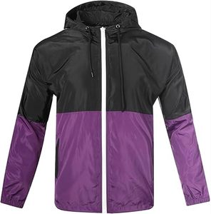 Veste coupe-vent à capuche longue et légère pour homme, tailles personnalisées, respirante, imperméable, pour la course à pied, la randonnée et les activités de plein air - Product Image 1