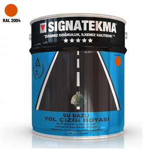 Pintura para Señalización Vial a Base de Agua, Color Naranja, 25 kg, en Envase de Plástico - Product Image 1