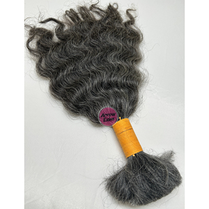 Cheveux humains vierges bouclés indiens en vrac pour tressage, qualité simple, grade 1, soyeux, doux, résistants à la chute, 100g, toutes les couleurs disponibles - Product Image 3