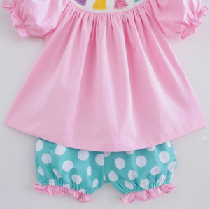 Ropa para niños ahumados, conjuntos de dos piezas para bebés y niñas, monos para niños, ropa infantil de alta calidad, bordado K - Product Image 4