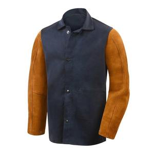 Vestes de soudage Protection de sécurité robuste Veste en cuir de vachette naturel résistant aux flammes - Product Image 2