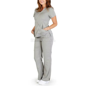 Good Quality Women <b>Scrub</b> <b>Sets</b> 2026 New Fashion Design Lightweight Cotton Polyester Hospital Use Customizable <b>Scrub</b> <b>Sets</b> - Product Image 1