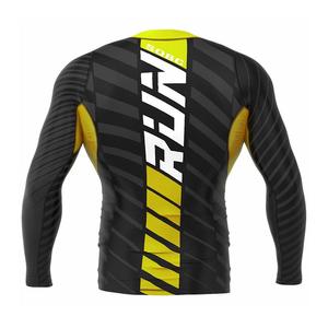 Chemises de Compression pour hommes, Rashguard personnalisé de qualité supérieure, vente en gros de chemises de Compression de Fitness imprimées à manches longues pour hommes Rashguard - Product Image 4