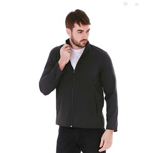 Custom Logo <b>Men's</b> Breathable Softshell <b>Jacket</b> Casual Design with Zipper Closure for Spring Season Nonwoven Weaving Method - Product Image 2