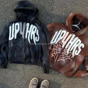 Streetwear 3D Puff Print <b>Hoodie</b> <b>Men</b> <b>Spider</b> Hoodies Pre-Shrunk 100% Cotton Fleece Essentials Sweatshirts Foam Printing <b>Hoodie</b> - Product Image 4