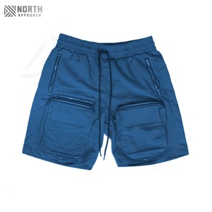 กางเกงขาสั้นเล่นกีฬาสำหรับผู้ชายกางเกงขาสั้นสีพื้นแห้งเร็วแบบลำลองสำหรับเล่นยิมเล่นกีฬาวิ่งกลางแจ้งฤดูร้อนโลโก้แบบกำหนดเอง - Product Image 2