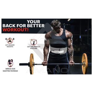 High Quality Cowhide Leather <b>Weight</b> Lifting Belt Breathable <b>Training</b> Protector with Red Lever for Optimal Lifting Performance - Product Image 5
