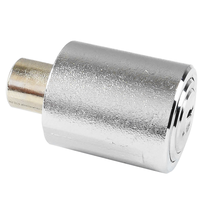 Serrure à goupille antivol en laiton zingué de 60 mm avec 2 clés pour motos et boîtes à outils, accessoire pour fenêtres coulissantes