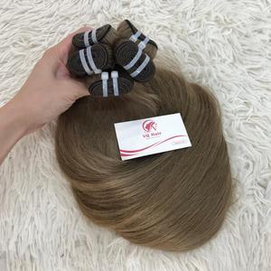 Venta al por mayor 100% Virgen Remy Extensiones de Cabello Humano de Alta Calidad Cutícula Intacta Doble Dibujado Máquina Trama Natural Recto - Product Image 5