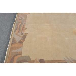 Modern Vintage Turkish <b>Rug</b> 5.5 X 7.8 ft Classic Beige Brown Patchwork Pattern Faux <b>Rabbit</b> <b>Fur</b> for Teens 4m Living Room Carpet - Product Image 4