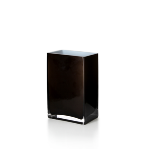 Elegante <span class=keywords><strong>Vaso</strong></span> Rettangolare <span class=keywords><strong>in</strong></span> Vetro Marrone Fumé e Bordeaux, Contenitore per <span class=keywords><strong>Fiori</strong></span> per Arredamento Moderno del Soggiorno - Product Image 5