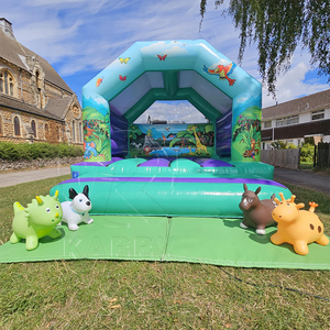 Durable PVC <b>Inflatable</b> Castle Large Bounce House Kids Outdoor Jumping <b>Bouncer</b> Commercial Amusement Equipment - Product Image 1
