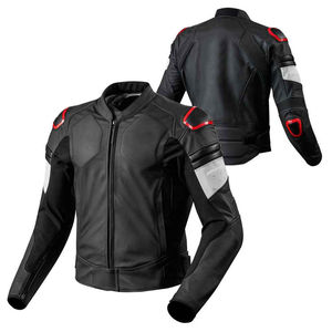 Veste de moto en cuir véritable pour homme sur mesure OEM, équipement de motard en cuir de vache pour la conduite, vêtements de rue avec design de protection - Product Image 1