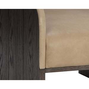 Sillones Individuales Modernos de Cuero de Grano Completo con Estructura de Madera Maciza Ergonómicos para Hoteles y Comedores - Product Image 5