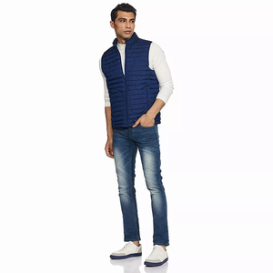 High Quality Custom Logo Casual Men's Sleeveless Puffer <b>Vest</b> Hot Selling OEM Breathable Winter Outer Wear Waistcoat - Product Image 3