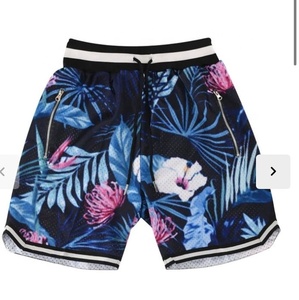 กางเกงบาสเก็ตบอลผ้าสแปนเด็กซ์/คอตตอนทรงหลวม ระบายอากาศ แห้งเร็ว ความยาวปานกลาง สปอร์ต ทันสมัย เท่ห์ สไตล์วินเทจ รับสกรีนชื่อทีม - Product Image 3