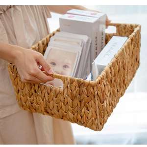 2023 6-Drawer Expandable <b>Bamboo</b> Storage <b>Basket</b> Multifunction Wicker Tray for <b>Laundry</b> Handicraft Christmas Decor Rectangle - Product Image 2