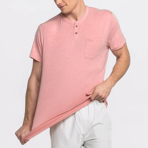 Custom Fit Short Sleeve Henley Tee Made For Comfort Casual Style And Branding Use - Product Image 2