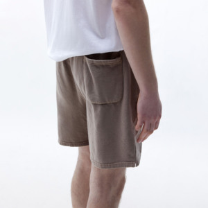 Vente en gros de shorts de gym 100% coton délavés à l'acide séchage rapide respirant vêtements d'entraînement en plein air poches High Street Shorts de course solides - Product Image 3