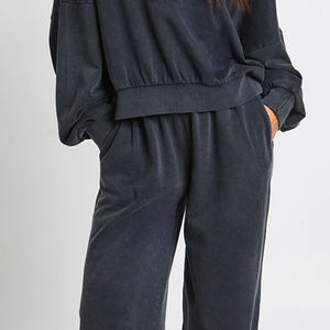 Conjunto Deportivo Informal de Tela Elástica Cómoda con Diseño de Logotipo Personalizable y Mangas Largas para Compradores al por Mayor, Diseño Informal - Product Image 3