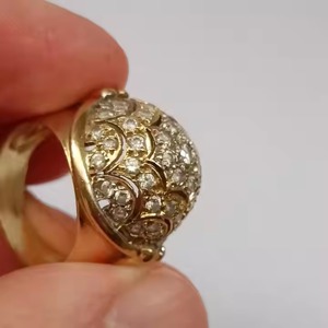 แหวนทองคำสีเหลืองทึบ18K พร้อม2.40ct เพชรทรงกลมตัดตามธรรมชาติสำหรับเป็นของขวัญแต่งงาน - Product Image 4