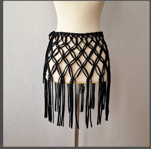 Trendy Black Handmade Cotton BRIDE to BE Cotton Hand Woven <b>Festival</b> Clothing Bustier Crop <b>Top</b> Women Macrame Beach Dress - Product Image 3