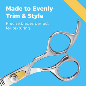 Ciseaux amincissants de coiffeur VG10 de 6.5 pouces pour la maison et le salon avec des ciseaux amincissants de cheveux à vis réglables - Product Image 5