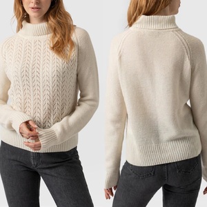 Nouvel arrivage : Pull col roulé pour femme, vente en gros, logo personnalisé, pull tricoté à manches longues pour femme et fille - Product Image 6