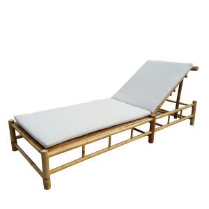 Chaise individuelle en bambou durable avec coussin en toile pour usage intérieur et extérieur, fabriquée au Vietnam - Product Image 3