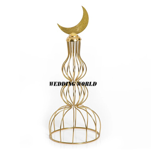 Minaret de Metal chapado en oro, forma personalizada y tamaño, diseñador, decoración de Ramadán, más vendido, Minaar de Metal - Product Image 1