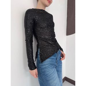 Blusa Brillante con Lentejuelas de Manga Larga al por Mayor - [object Object] - Product Image 4