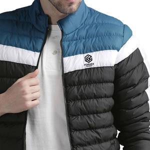 2025 <b>Top</b> Selling Custom Design <b>Men's</b> Winter Puffer Jacket High Quality Canvas Fabric with Front Logo Eco-Friendly Lightweight - Product Image 4
