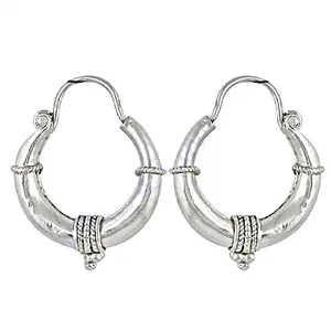 Pendientes de Aro Geométricos de Plata de Ley 925, Diseño Moderno, Unisex, para Uso Diario, Certificados por Terceros - Product Image 1