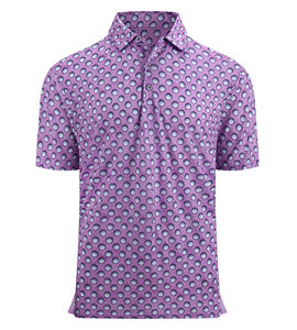 Golf de performance de luxe pour hommes pour polos personnalisé extensible dans les quatre sens 92% polyester et 8% spandex tissu tricoté anti-rides - Product Image 1