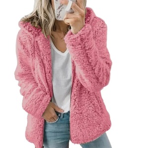 Sudaderas con capucha de felpa con orejas de oso para mujer, sudadera rosa de manga larga para Otoño e Invierno 2024 - Product Image 1