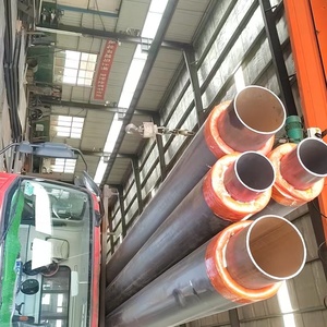 Tuyau en acier isolé avec gaine en PEHD pour enterrage direct, 8'' SCH40, longueur 12m, pour chauffage central urbain, vente en gros Azerbaïdjan - Product Image 2